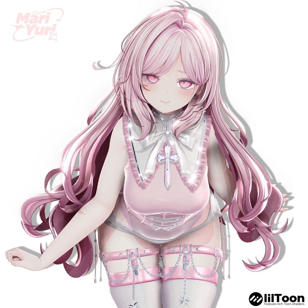 【12アバター対応 VRC Hair】Rosy Loop