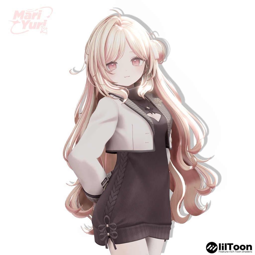 【12アバター対応 VRC Hair】Rosy Loop