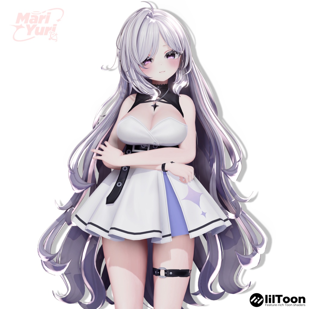 【12アバター対応 VRC Hair】Rosy Loop