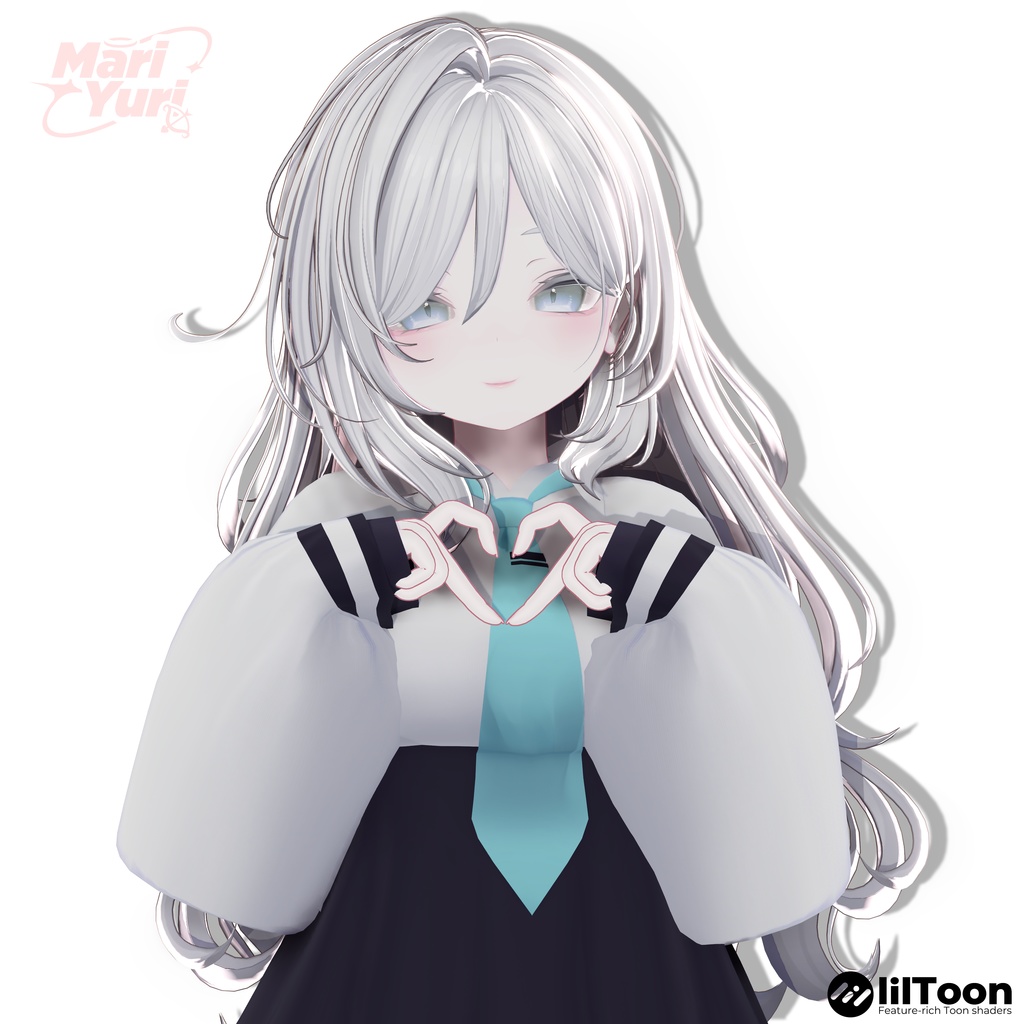 【12アバター対応 VRC Hair】Rosy Loop