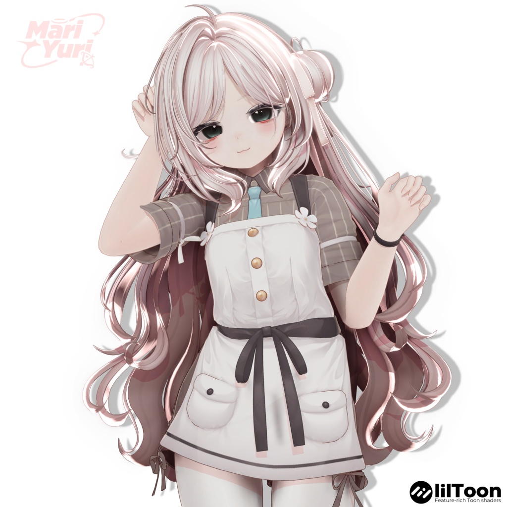 【12アバター対応 VRC Hair】Rosy Loop