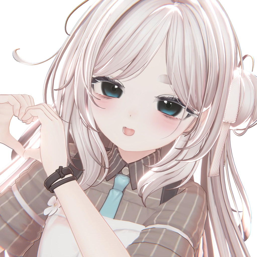 【11アバター対応 VRC Hair】Rosy Loop