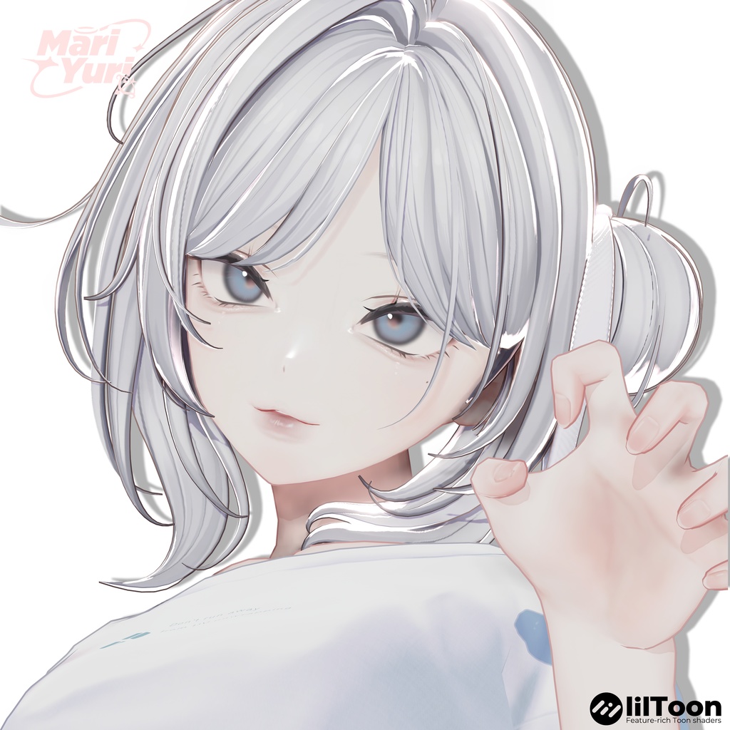 【12アバター対応 VRC Hair】Rosy Loop