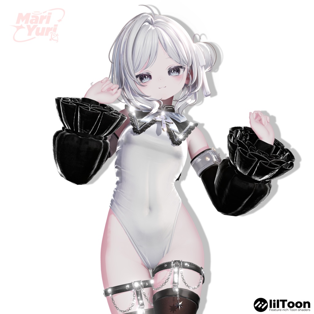 【12アバター対応 VRC Hair】Rosy Loop