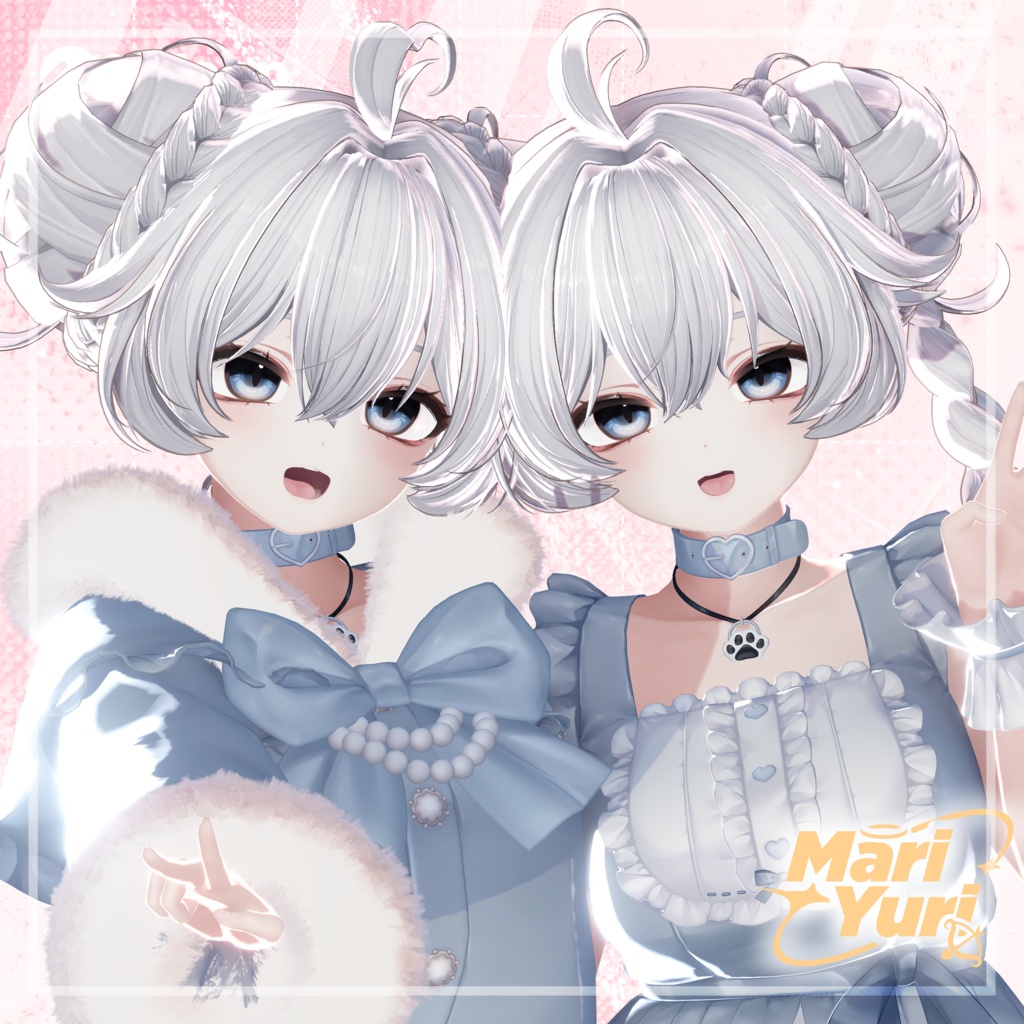 【14アバター対応 VRC Hair】Sugar Puff tail