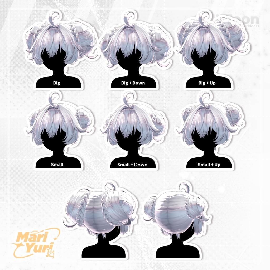 ✨Sale✨【13アバター対応 VRC Hair】Sugar Puff tail