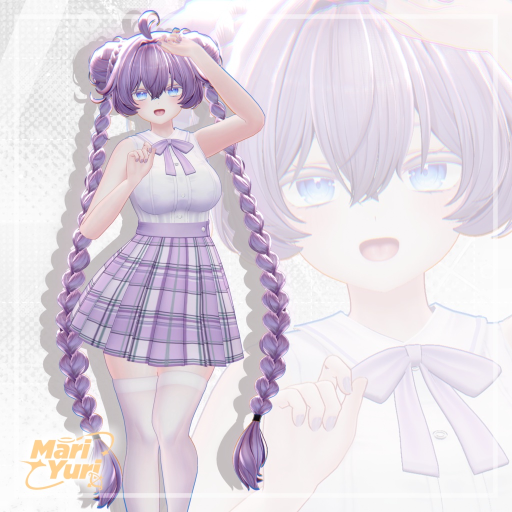 ✨Sale✨【13アバター対応 VRC Hair】Sugar Puff tail