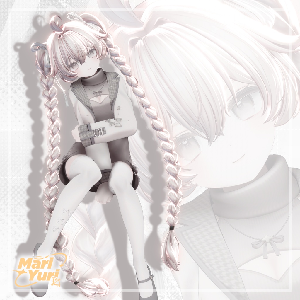 ✨Sale✨【13アバター対応 VRC Hair】Sugar Puff tail