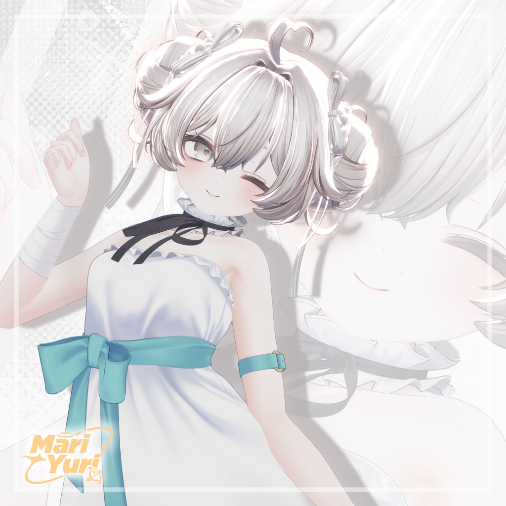 ✨Sale✨【13アバター対応 VRC Hair】Sugar Puff tail