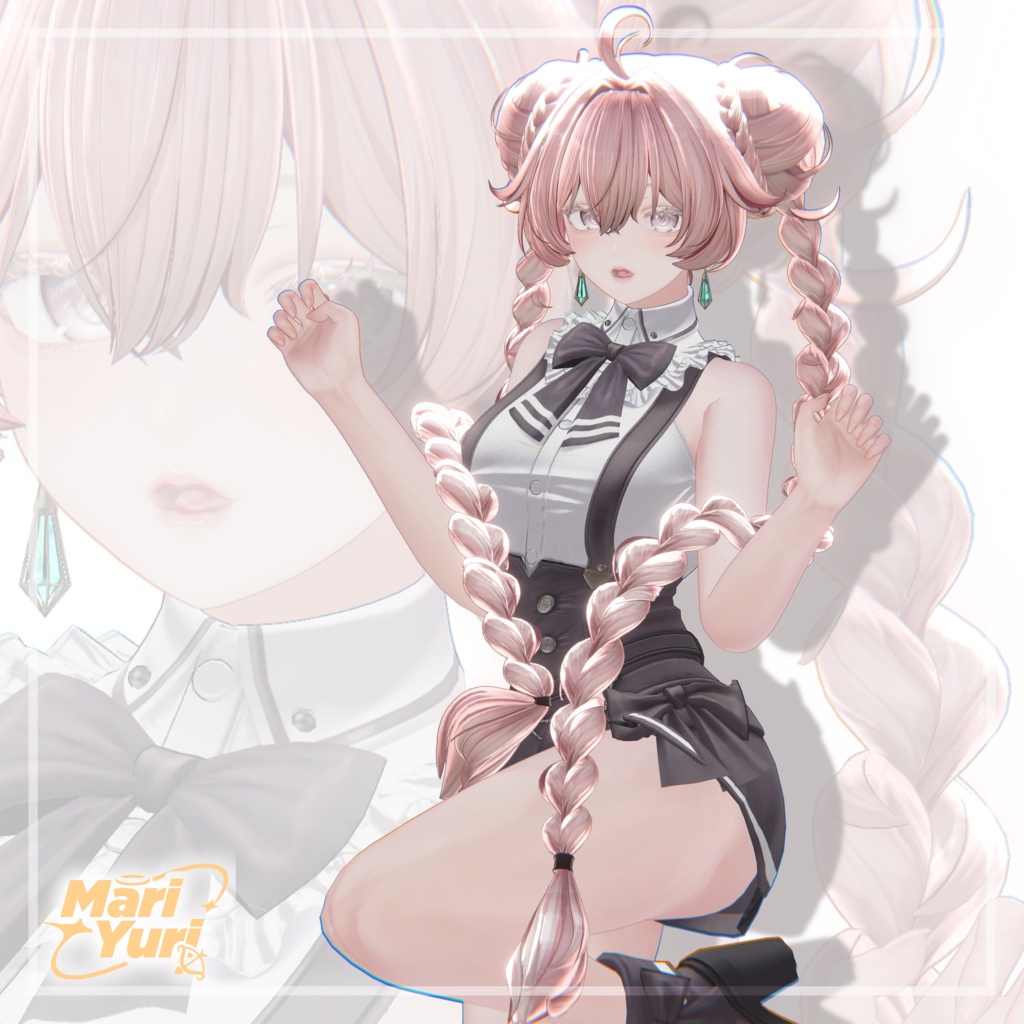 ✨Sale✨【13アバター対応 VRC Hair】Sugar Puff tail