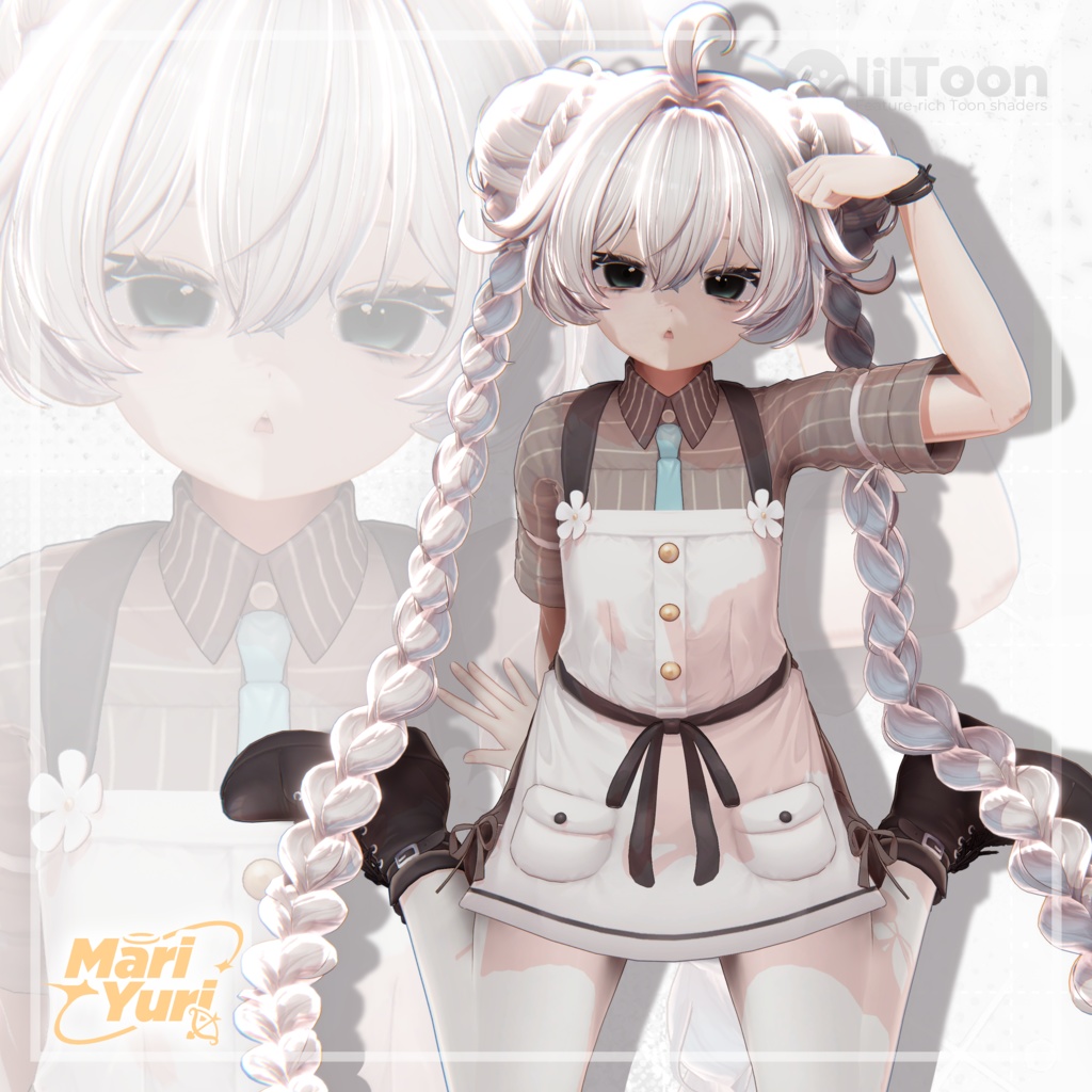 ✨Sale✨【13アバター対応 VRC Hair】Sugar Puff tail