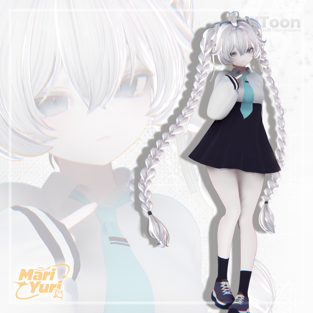 ✨Sale✨【13アバター対応 VRC Hair】Sugar Puff tail