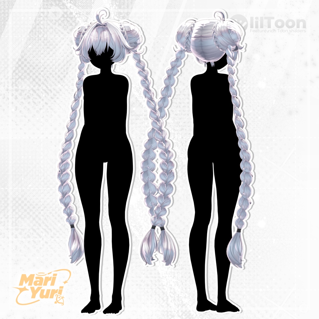 ✨Sale✨【13アバター対応 VRC Hair】Sugar Puff tail