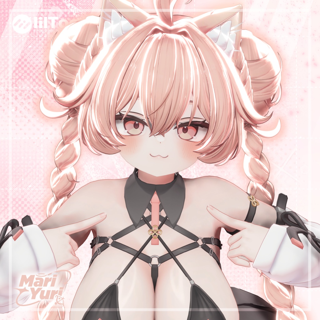 ✨Sale✨【13アバター対応 VRC Hair】Sugar Puff tail