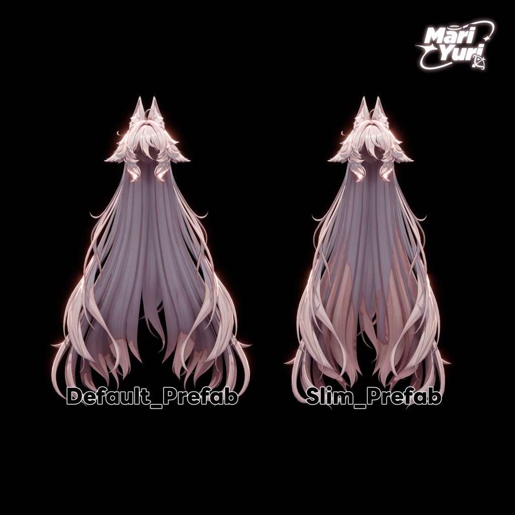 ✨Sale✨【12アバター対応 VRC Hair】ふわとろロングロングロングヘア