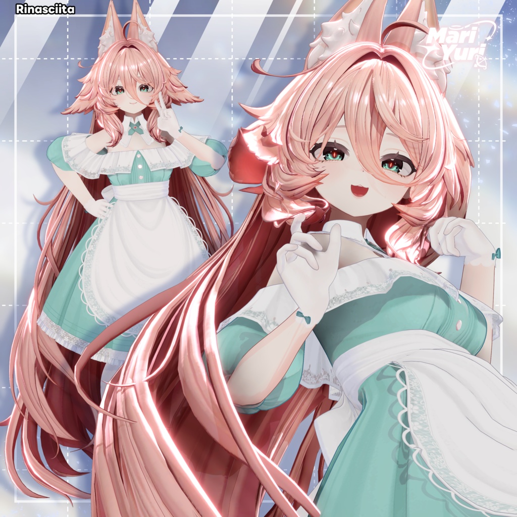 ✨Sale✨【12アバター対応 VRC Hair】ふわとろロングロングロングヘア