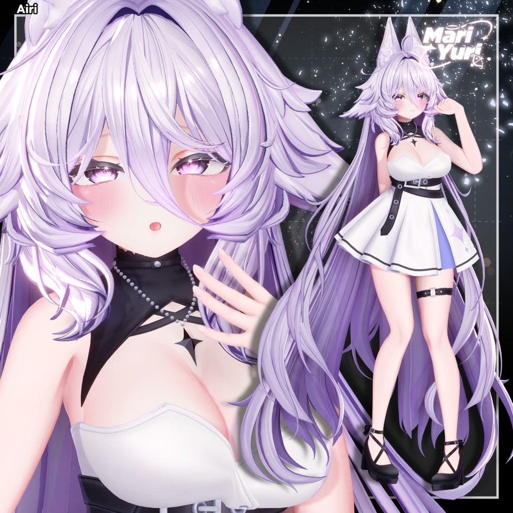 ✨Sale✨【12アバター対応 VRC Hair】ふわとろロングロングロングヘア