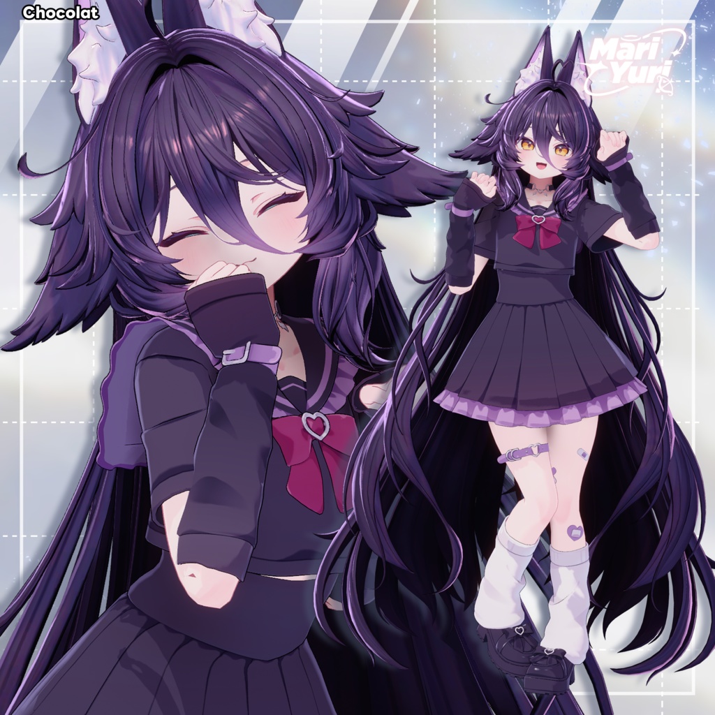 ✨Sale✨【12アバター対応 VRC Hair】ふわとろロングロングロングヘア