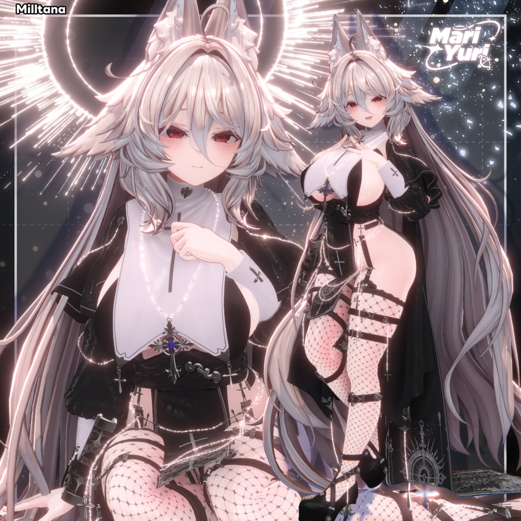 ✨Sale✨【12アバター対応 VRC Hair】ふわとろロングロングロングヘア