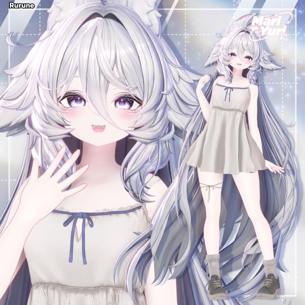 ✨Sale✨【12アバター対応 VRC Hair】ふわとろロングロングロングヘア