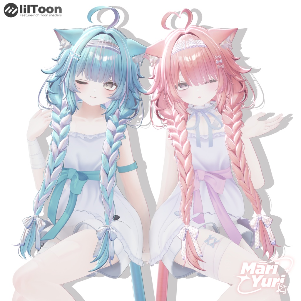 ✨SALE ✨【16アバター対応 VRC Hair】Nya nya nya