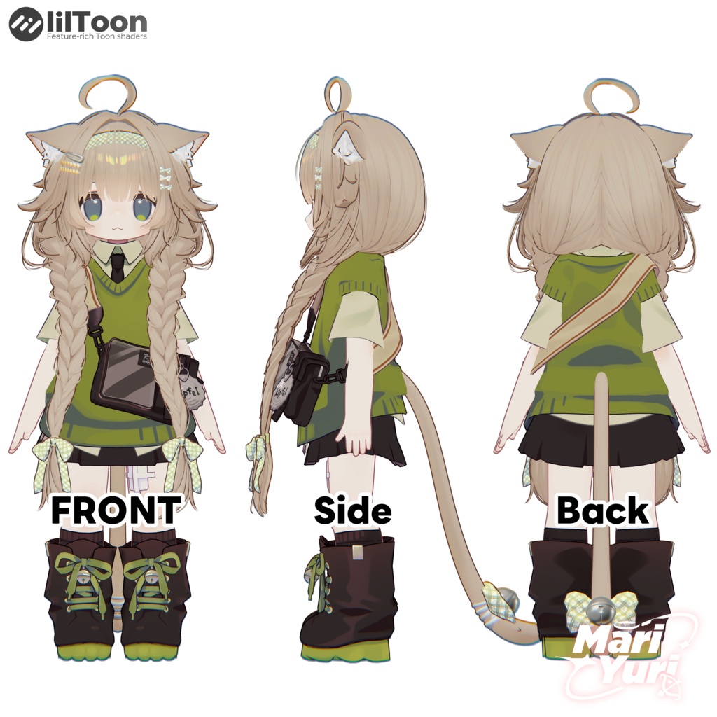 ✨SALE ✨【16アバター対応 VRC Hair】Nya nya nya