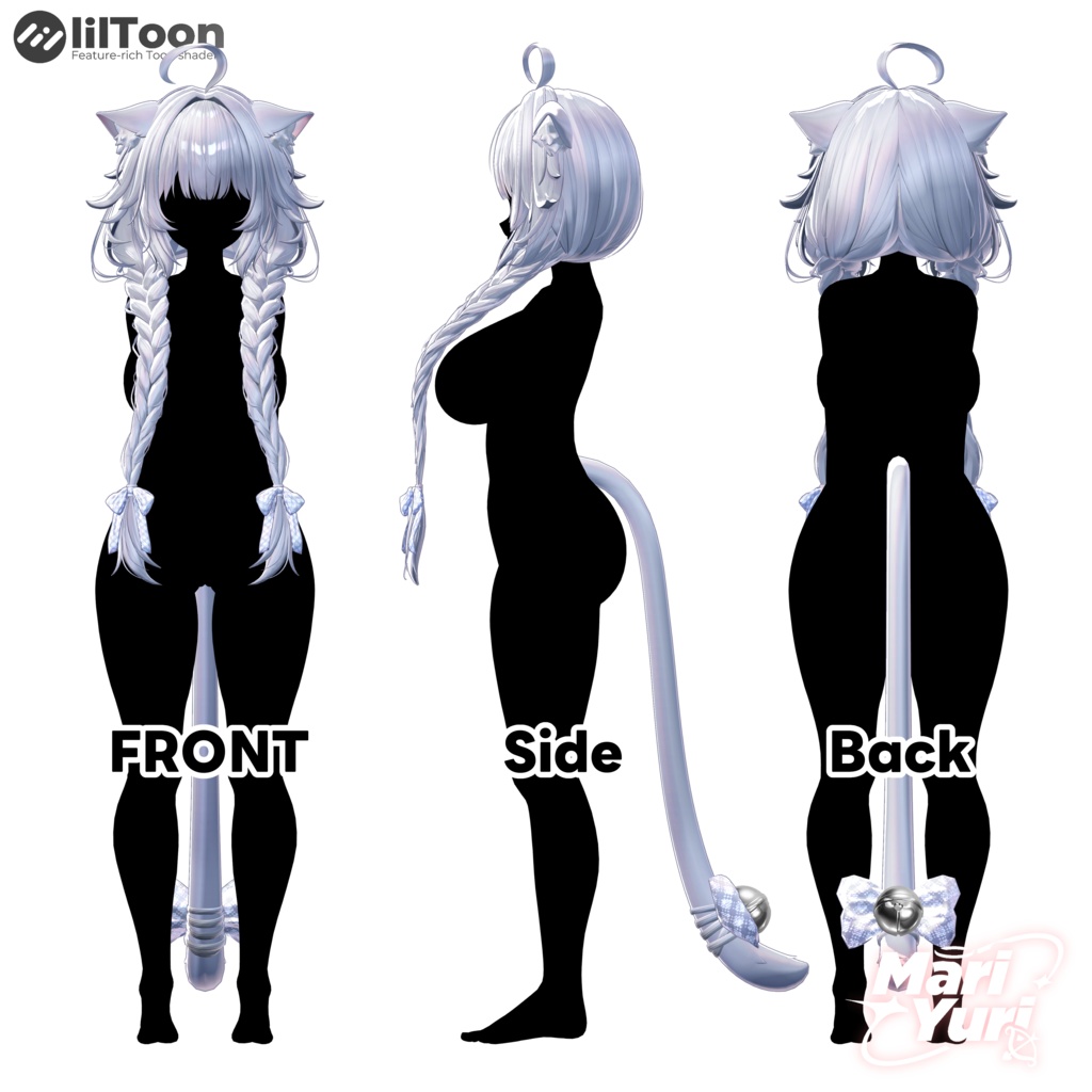 ✨SALE ✨【16アバター対応 VRC Hair】Nya nya nya