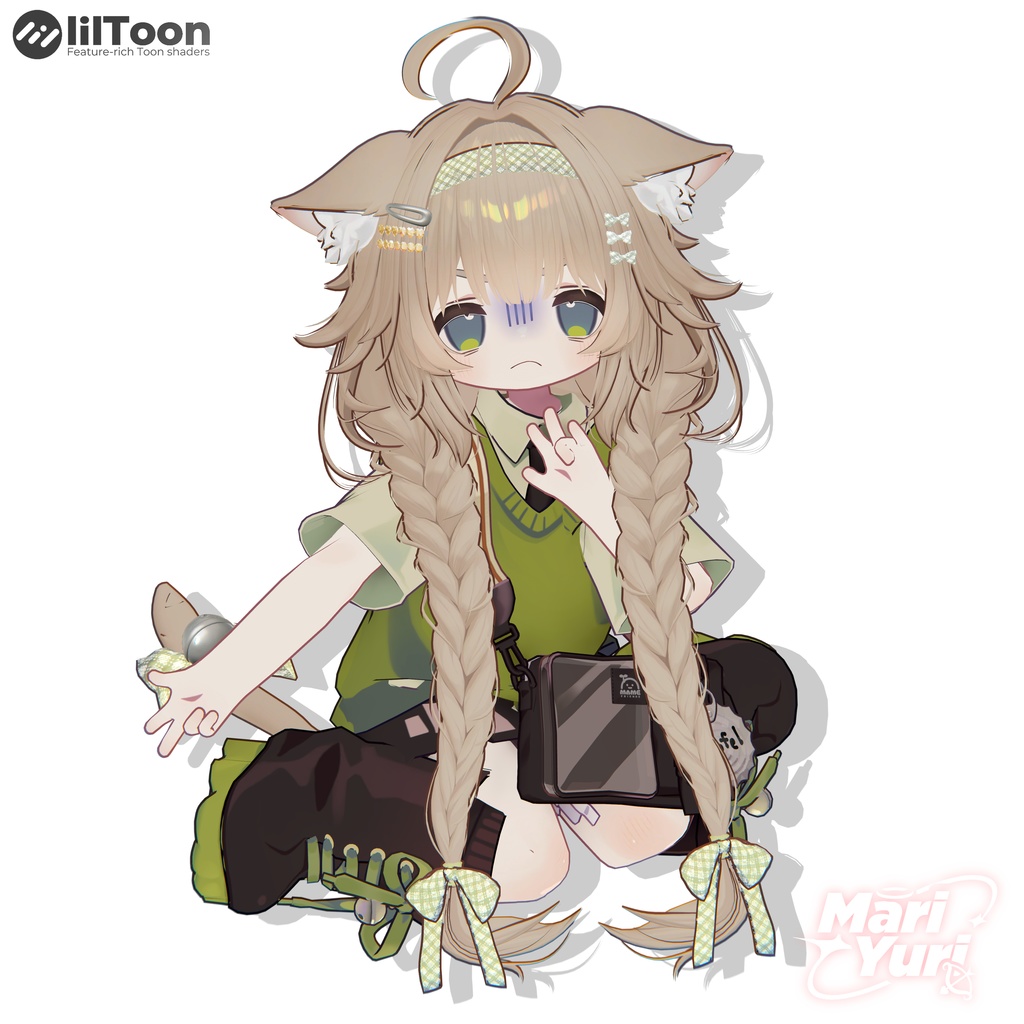 ✨SALE ✨【16アバター対応 VRC Hair】Nya nya nya