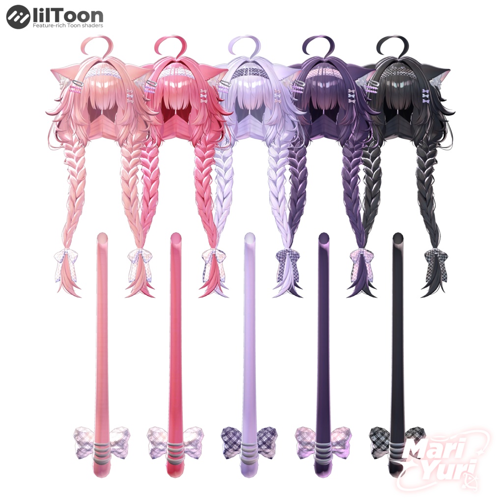 ✨SALE ✨【16アバター対応 VRC Hair】Nya nya nya