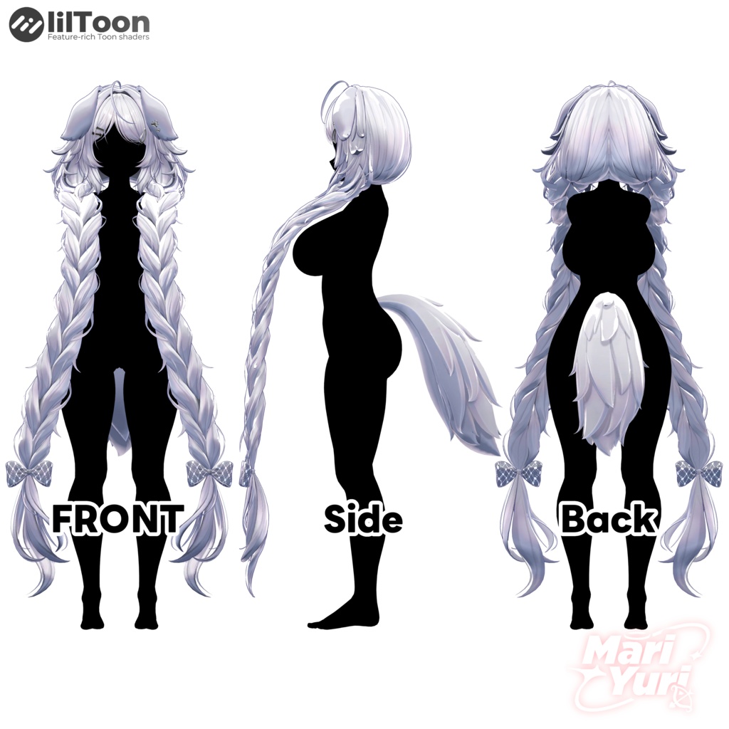 ✨SALE ✨【16アバター対応 VRC Hair】Wan wan wan