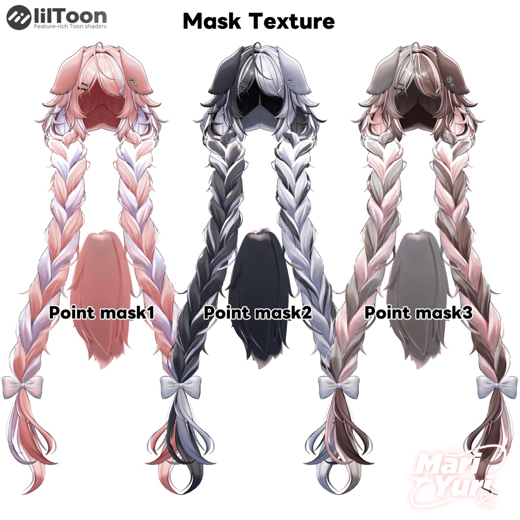 ✨SALE ✨【16アバター対応 VRC Hair】Wan wan wan