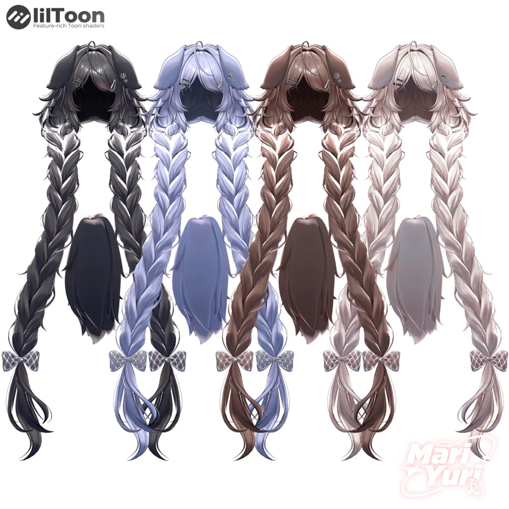 ✨SALE ✨【16アバター対応 VRC Hair】Wan wan wan