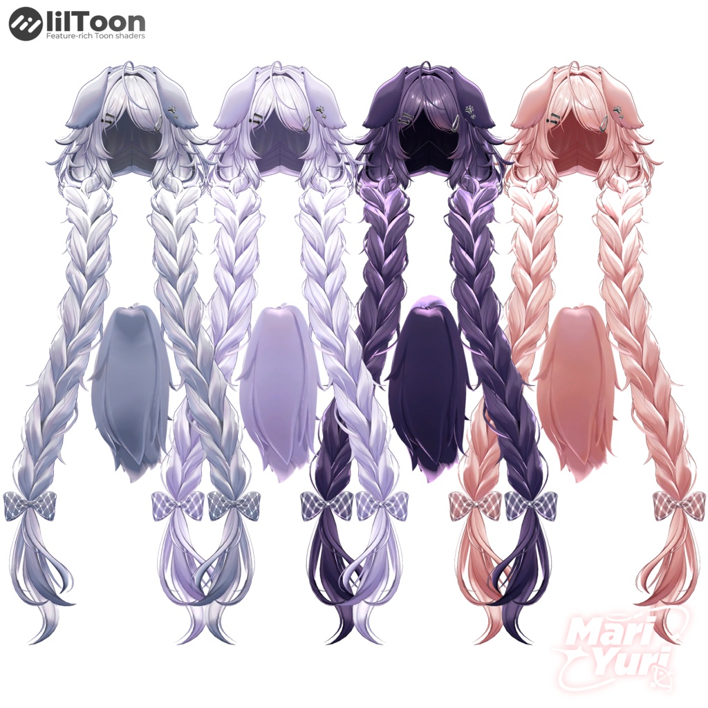 ✨SALE ✨【16アバター対応 VRC Hair】Wan wan wan