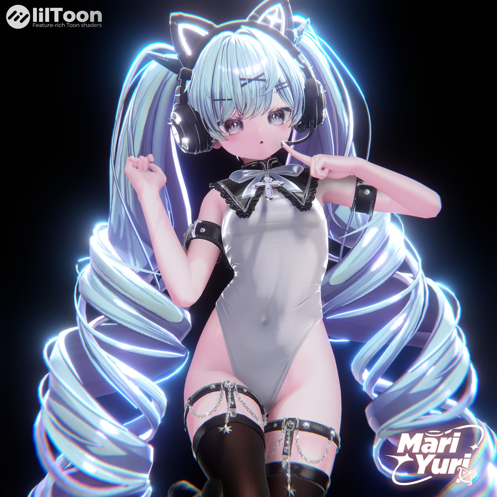 ✨SALE ✨【12アバター対応 VRC Hair】Twinkle☆Cat