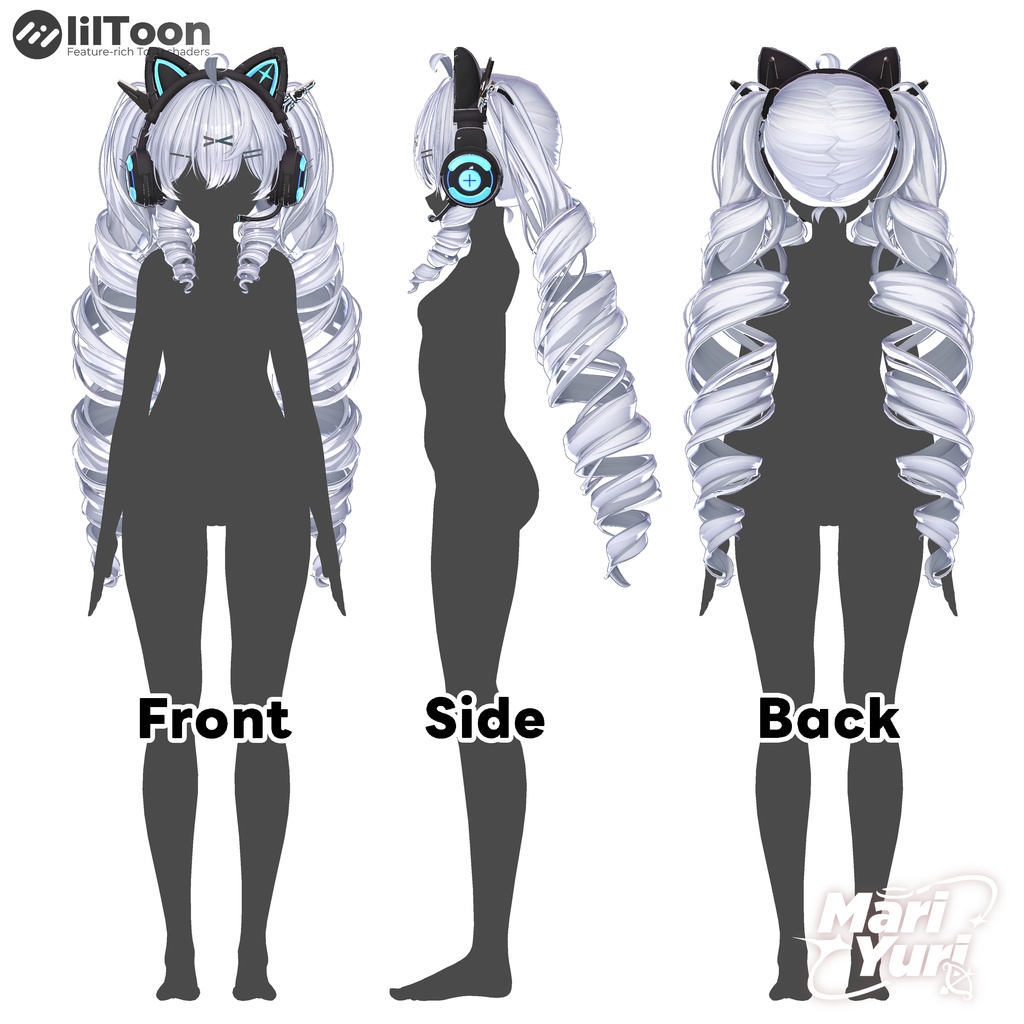 ✨SALE ✨【12アバター対応 VRC Hair】Twinkle☆Cat