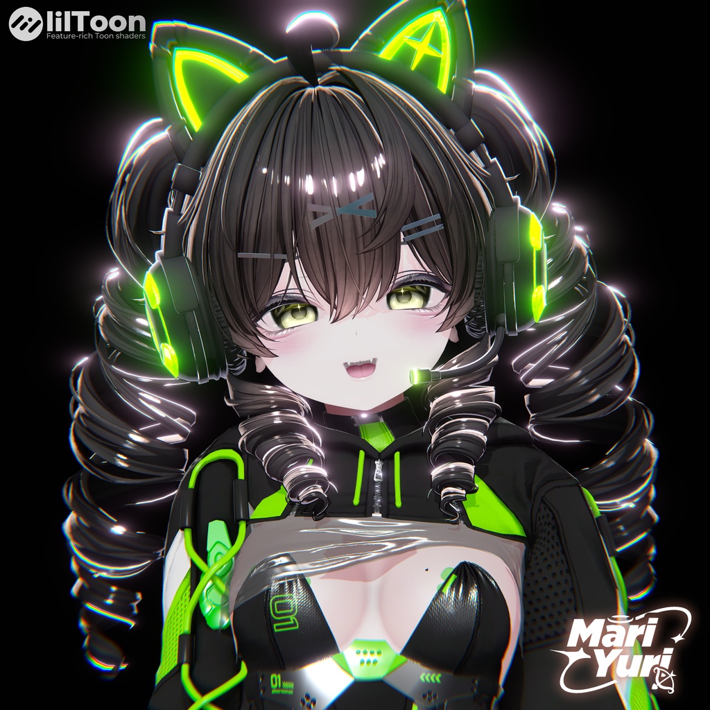 ✨SALE ✨【12アバター対応 VRC Hair】Twinkle☆Cat