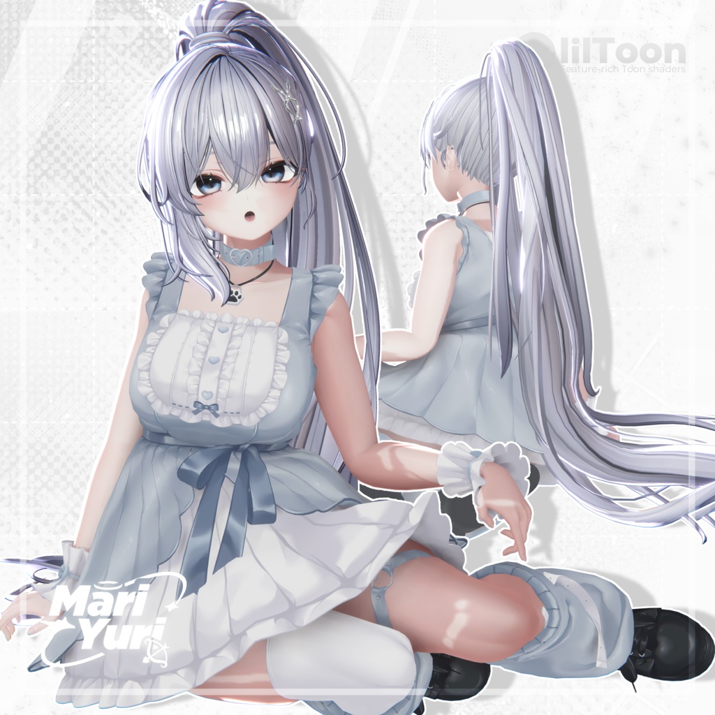 【15アバター対応 VRC Hair】 MYPonytail