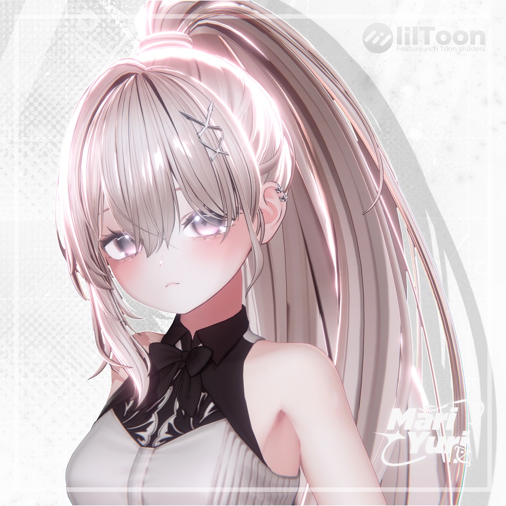 【15アバター対応 VRC Hair】 MYPonytail