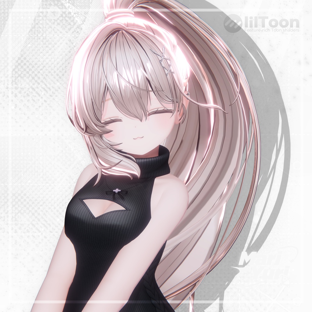 【15アバター対応 VRC Hair】 MYPonytail