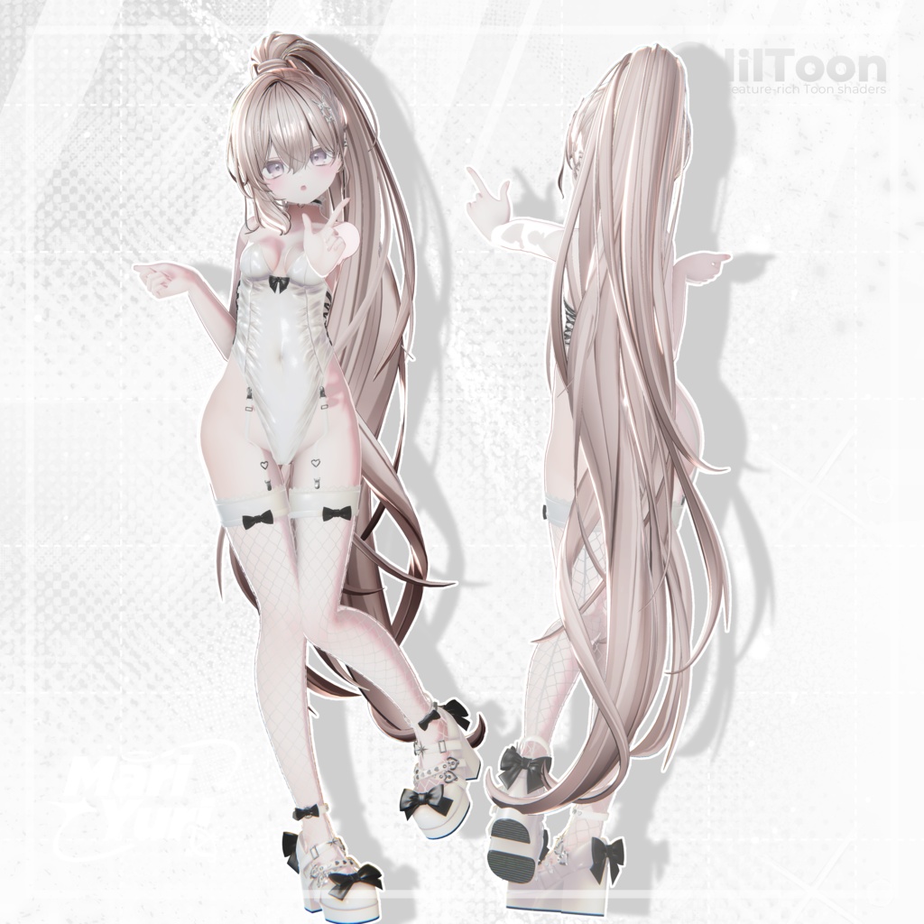 【15アバター対応 VRC Hair】 MYPonytail