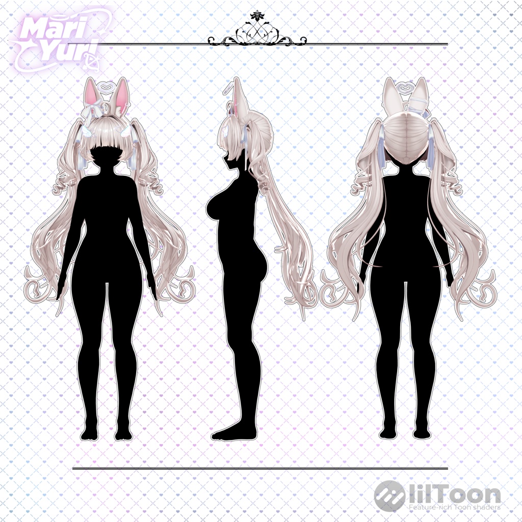 ✨Sale✨[VRC Hair】ʚ Bunny Angel Hair ɞ _ [12アバター対応 】