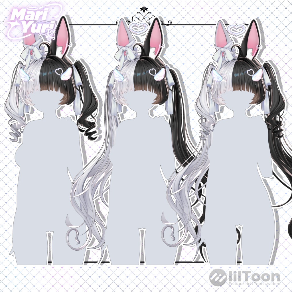 ✨Sale✨[VRC Hair】ʚ Bunny Angel Hair ɞ _ [12アバター対応 】