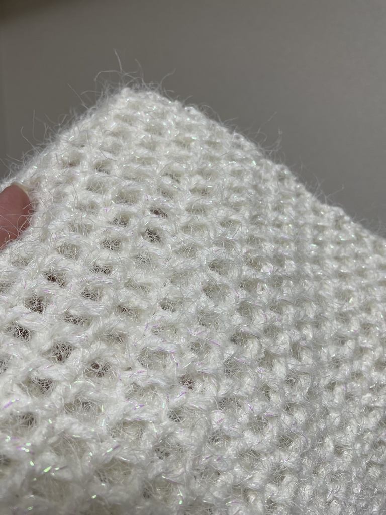 フサフサキラキラのネットバッグ