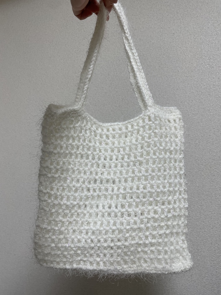 フサフサキラキラのネットバッグ