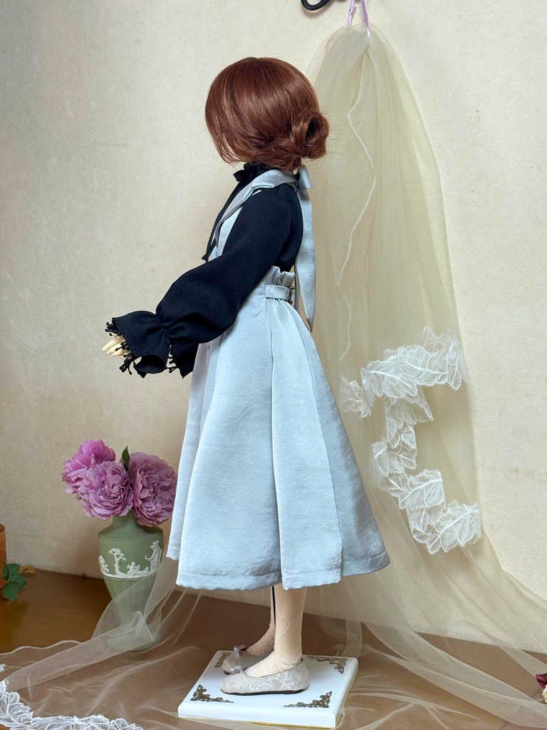 (60㎝ドール用)ギャルソン風ワンピース1/3(単品) 新生地