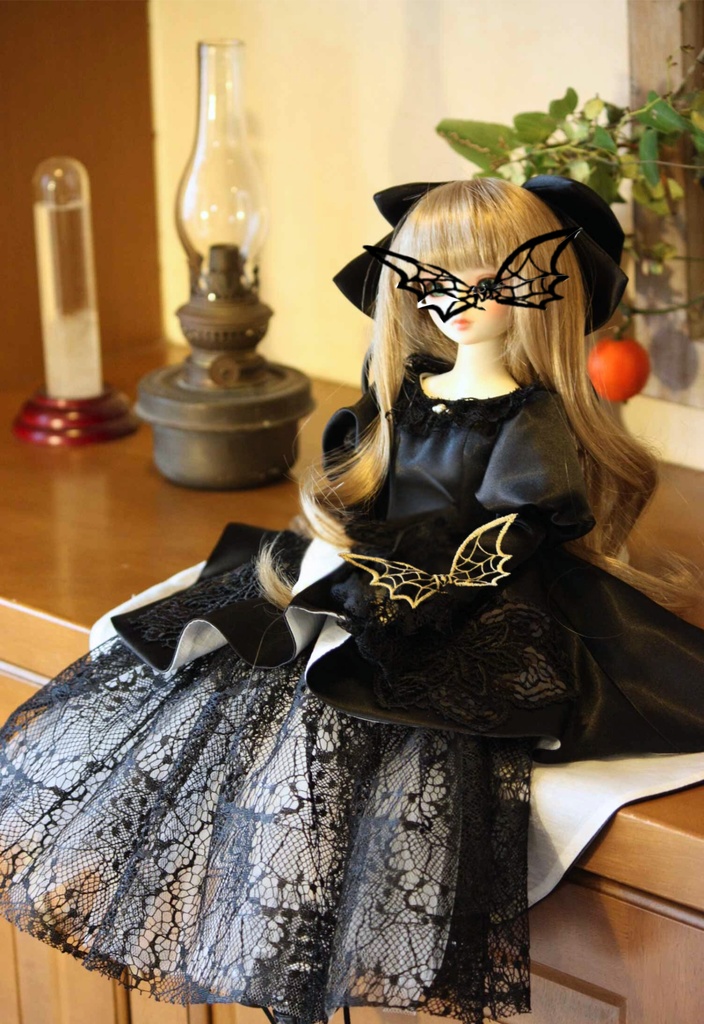 (40㎝ドール用) Black&Whiteドレス