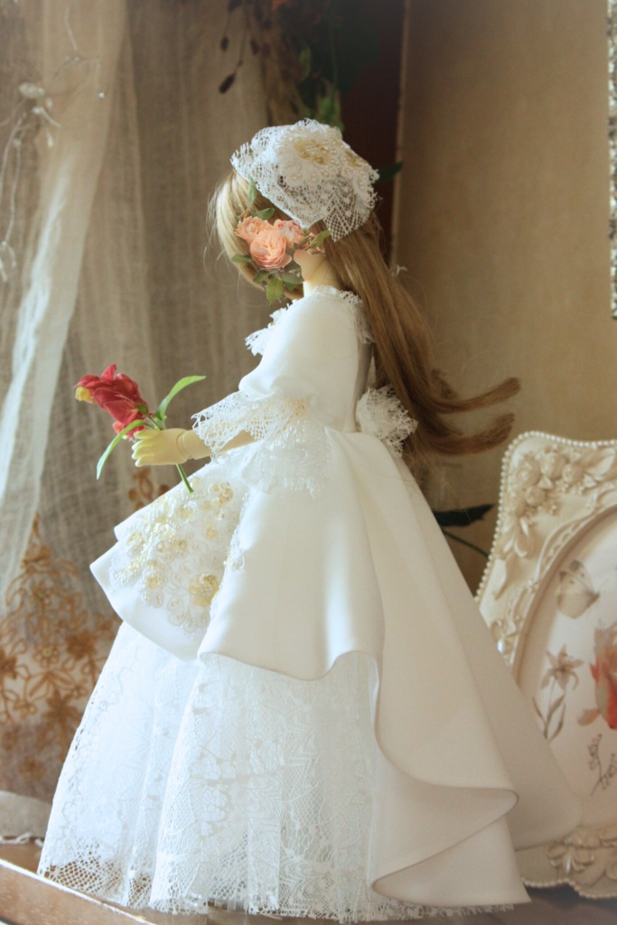 (40㎝ドール用) Black&Whiteドレス