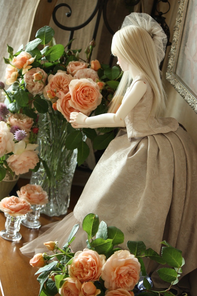 (60㎝ドール用)ジャガードドレス(ブラウス無し)