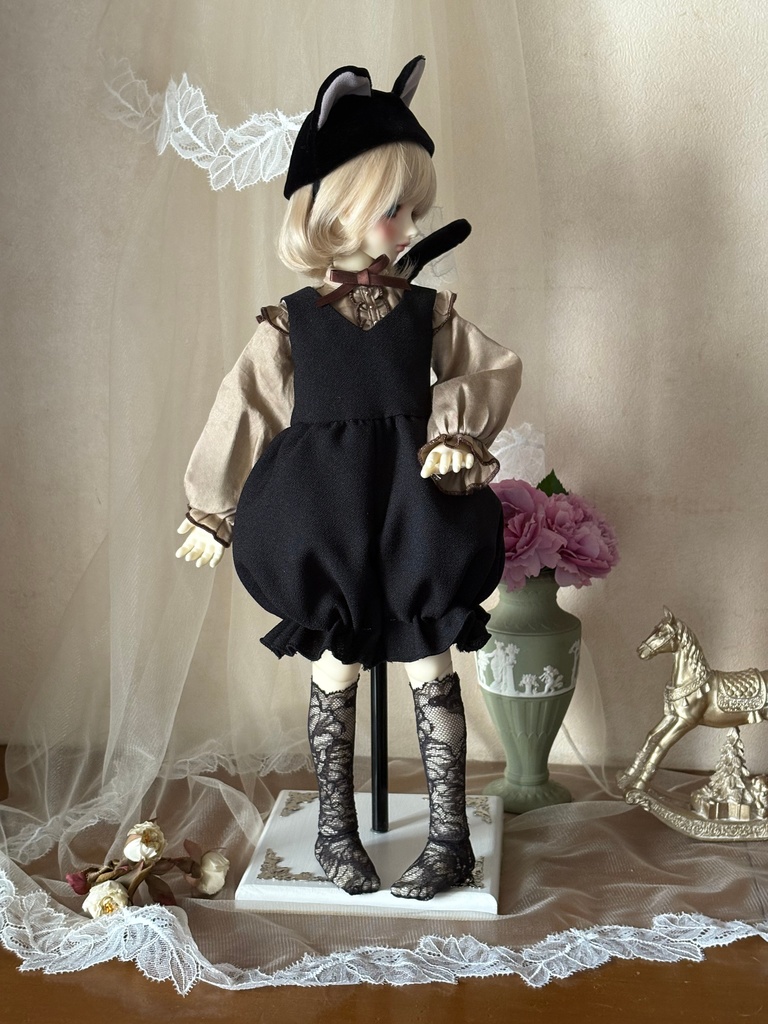 黒猫オールインワンセット(ブラウスおよび靴下は付きません)