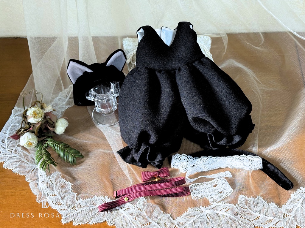 黒猫オールインワンセット(ブラウスおよび靴下は付きません)